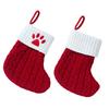 Christmas Socks Knitting Dog Paw Print Stocking Christmas Decoration For Home 2026 Xmas Tree Ornament Gift Navidad Natal 2026