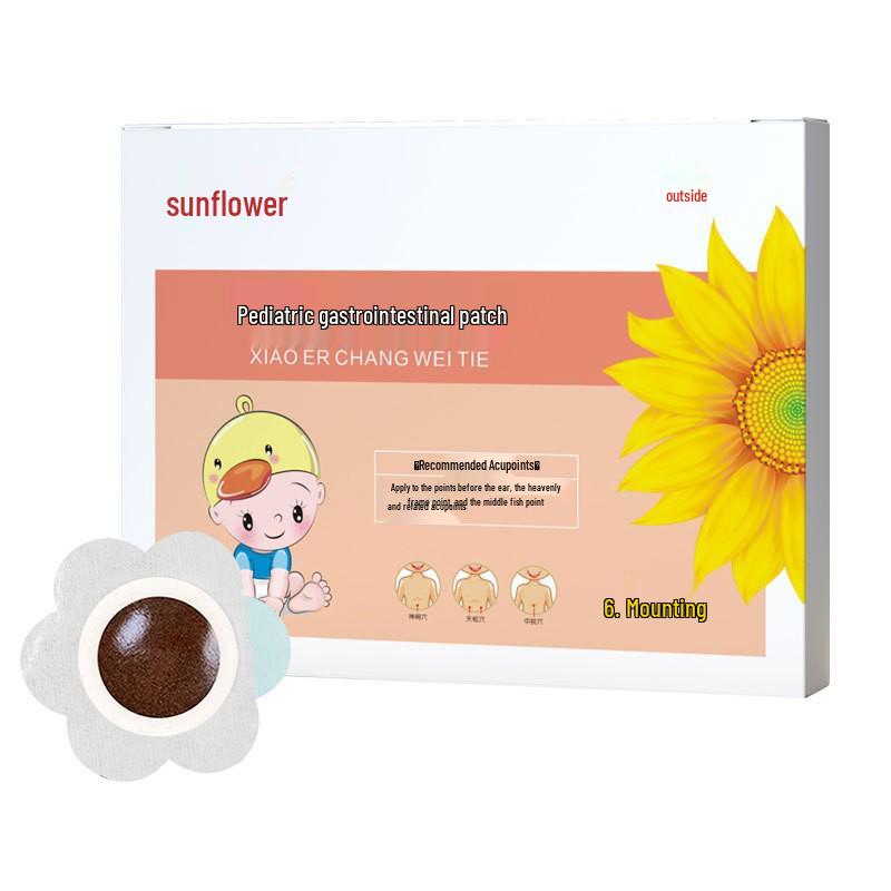 

Sunflower Pediatric Digestion & Spleen Support Plaster for Children 6 plasters/box