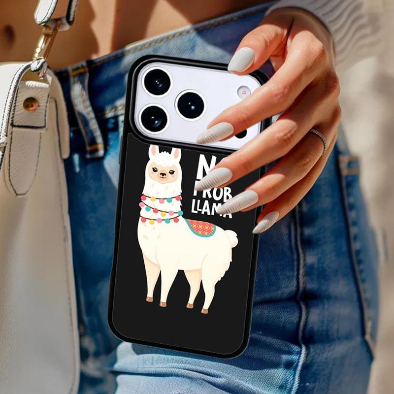 

happy lama travel no prob llama Phone Case For iPhone 17 Air 14 15 13 12 Max Cover For Apple 14 15 16 16e 11 Pro Max Plus iPhone 16
