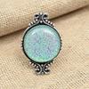 Australian Blue Triplet Opal Gemstone 925 Sterling Silver Handmade Ring Designer Jewelry