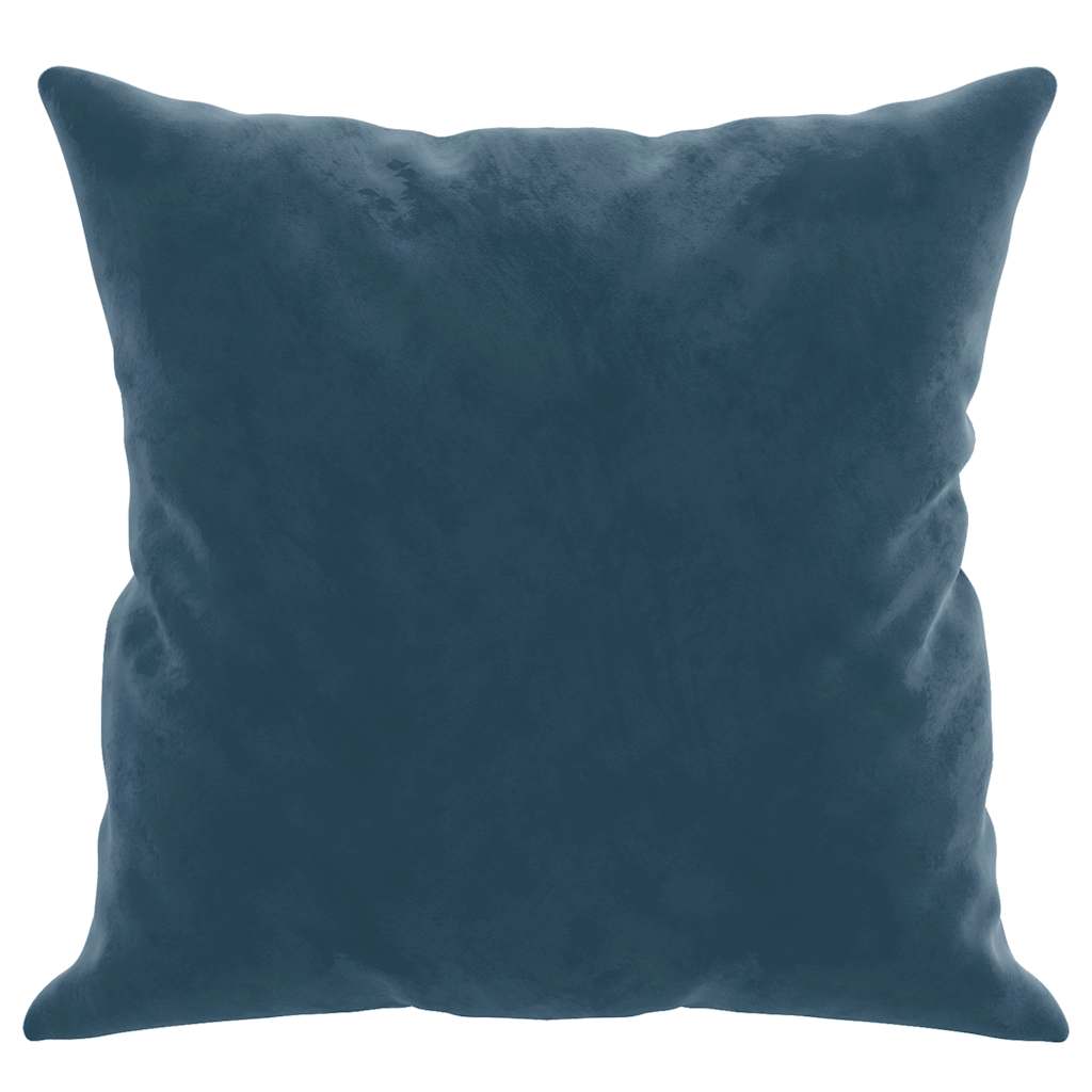 Decorative Cushions 2 pcs. Blue 40x40 cm Velvet