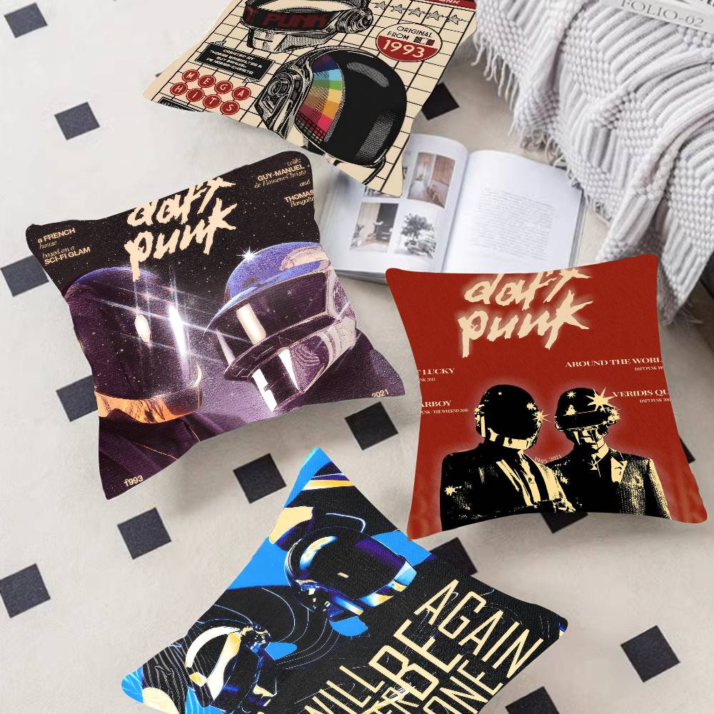 Band D-D-Daft Cool Logo Punk Pillow Gift Home Office Decoration Bedroom Sofa Car Cushion Cover Case 45X45