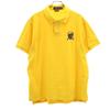 Short Sleeve Polo Shirt XL Yellow Kanoko Fabric Men's Used