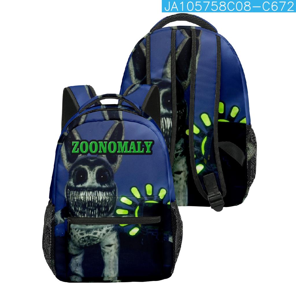 Cartoon Popular Funny Zoonomaly student Bookbag Notebook Backpacks 3D Printed Oxford Waterproof Boys/Girls Travel Backpacks
