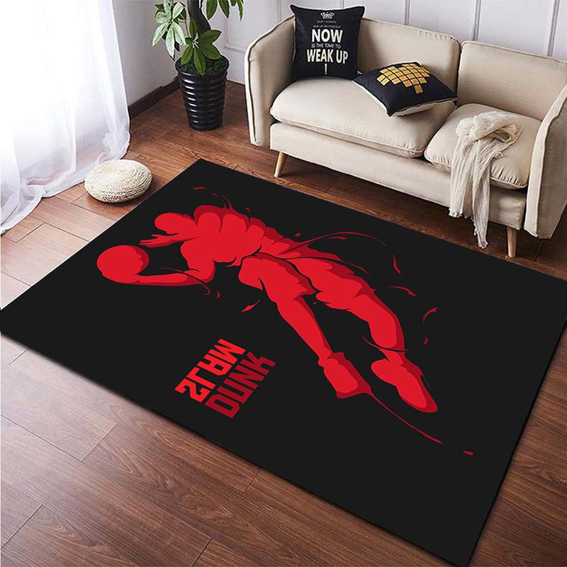 Basketball HD Printed Area Large Rug ,Carpet for Living Room Bedroom Sofa Decoration Non-slip Floor Mats Dropshipping Alfombras