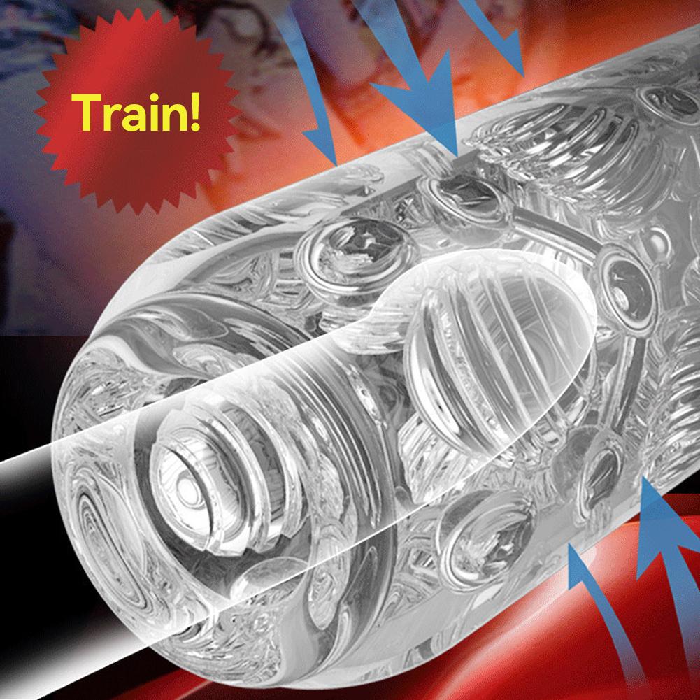Silicone Penis Masturbation Cup Sleeve for Men Safe Soft Cock Pussy Toys Male Masturbator Sex Toy Trainer