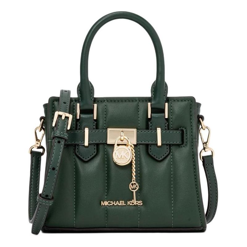 MICHAEL KORS Hamilton brand logo classic Tote bag Tote bag shopping bag PU handbag mini women s green зелёный