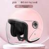 3C Certified Unisex Retro Half Helmet with Anti-fog Lens - Lightweight & Fashionable Safety Helmet