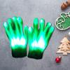 1 Pair LED Club Gloves Adjustable Flashing Modes Anti-slip Button Batteries Powered