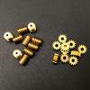 5 Pezzi Modulo 0.3 Ingranaggio a Vite Senza Fine in Ottone Testa Singola Vite Senza Fine 3.8x5mm Foro 0.98mm Ruota Dentata a Vite 14T 14:1 Riduzione 4,8x2mm Apertura 1,48mm 1,5A
