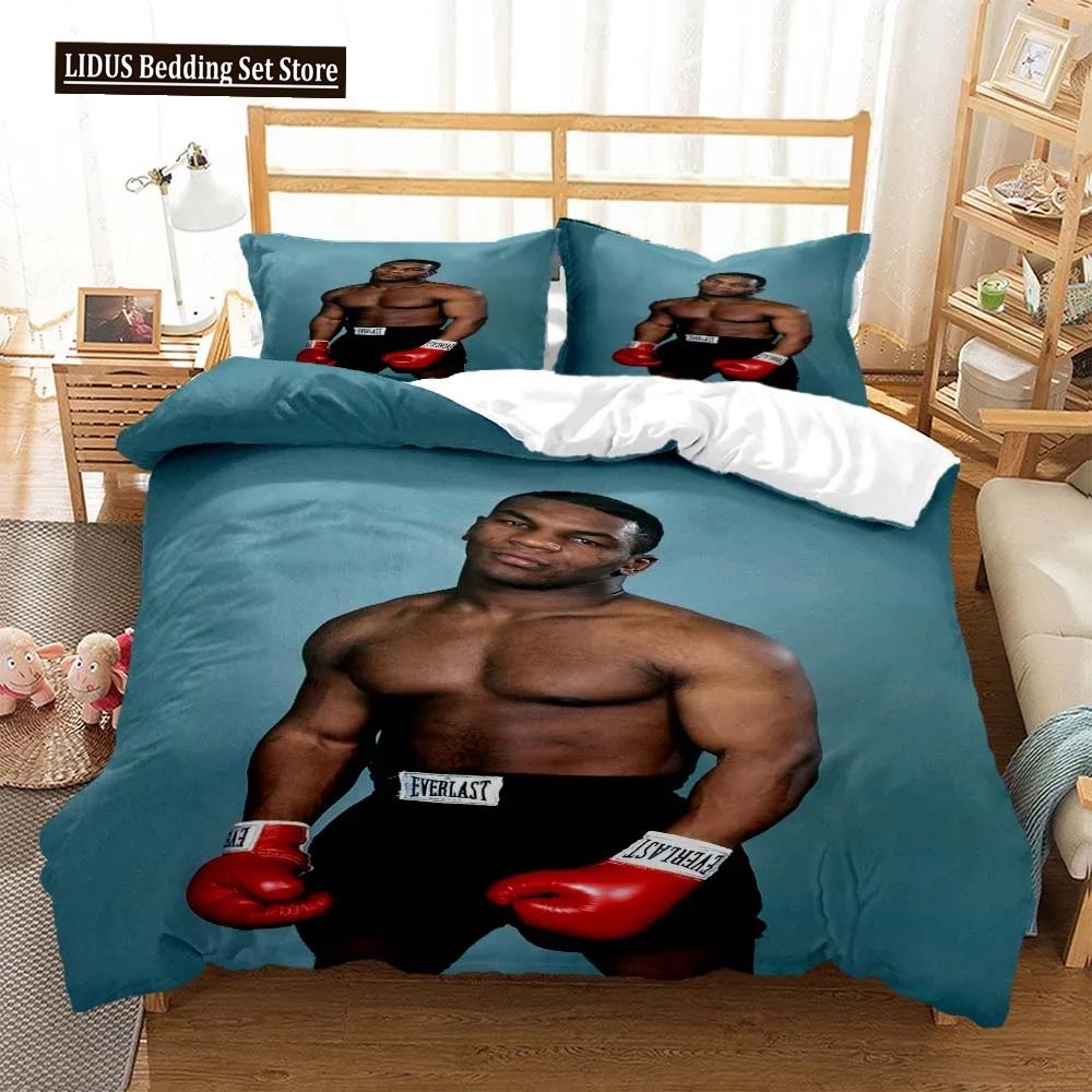 Mike Tyson Boxchampion Bettwäscheset Jungen Mädchen Twin Queen Size Bettbezug Kissenbezug Bett Kinder Erwachsene Heimtextil