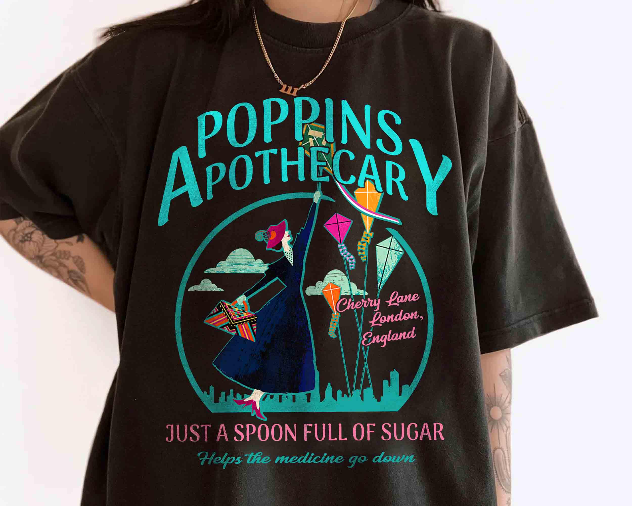 Vintage Disney Poppins Apothecary Mary Poppins Shirt Mary Poppins Quotes Shirt Penguins Tee S