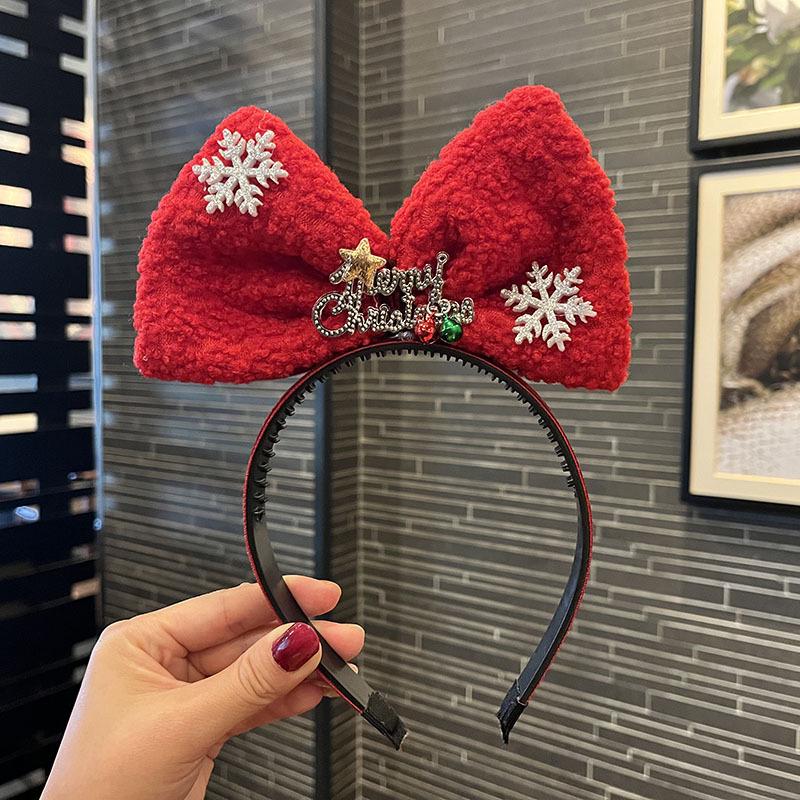 Pailletten Schleife Weihnachts-Stirnband - Feiertags-Haarschmuck für Kinder