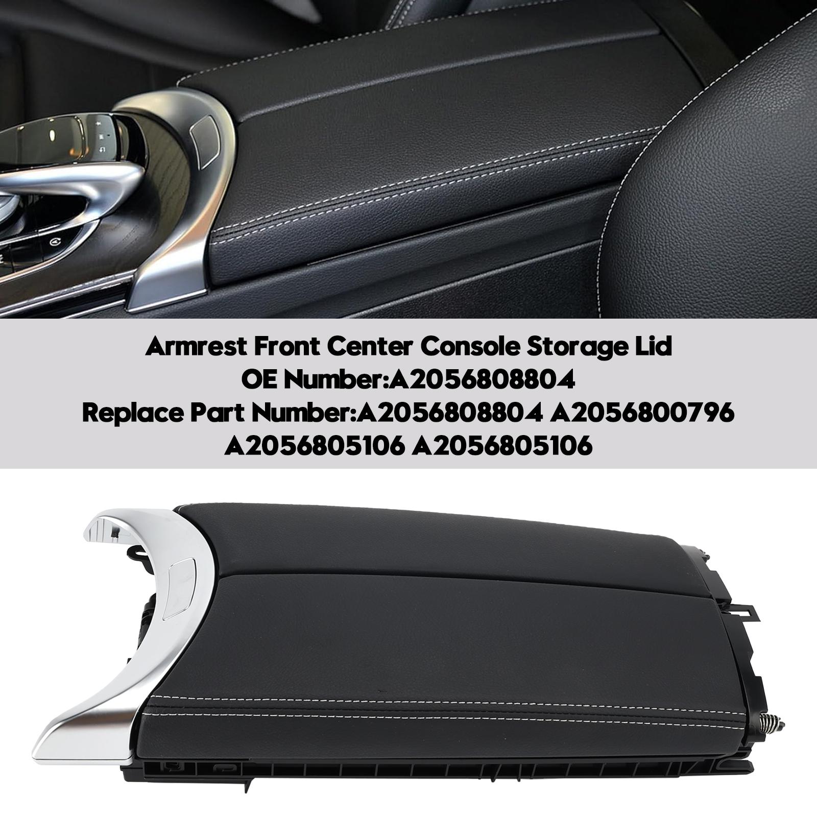 

Armrest Front Center Console Storage Lid For Benz C300 C400 C63 AMG GLC43 15-20