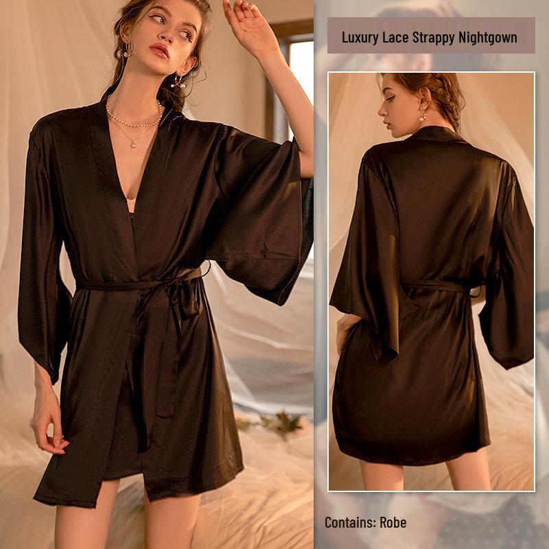Enchanting Sheer Camisole Nightgown - Slimming & Alluring Homewear