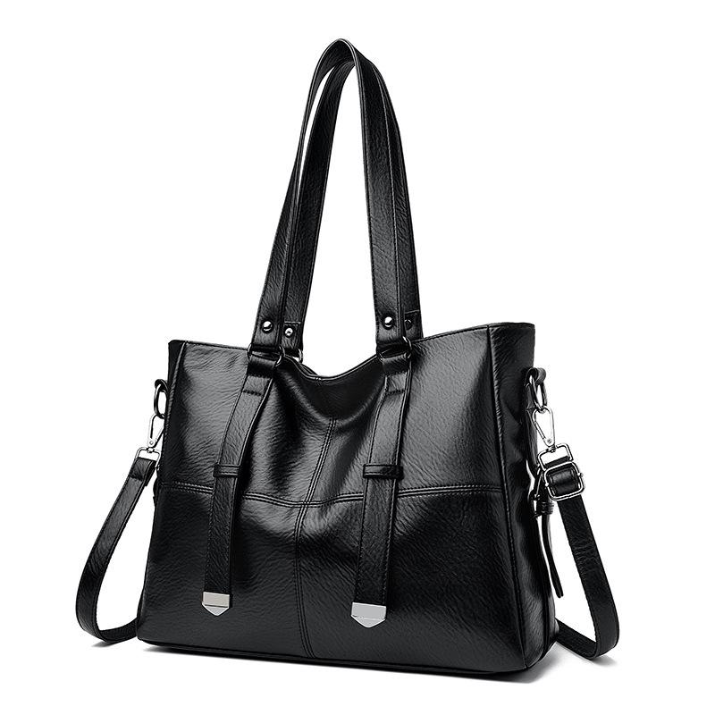 

Новые женские сумки Модные сумки-тоут для поездок Сумки на плечо большой вместимости Сумки-мессенджеры для ручной носки чёрный