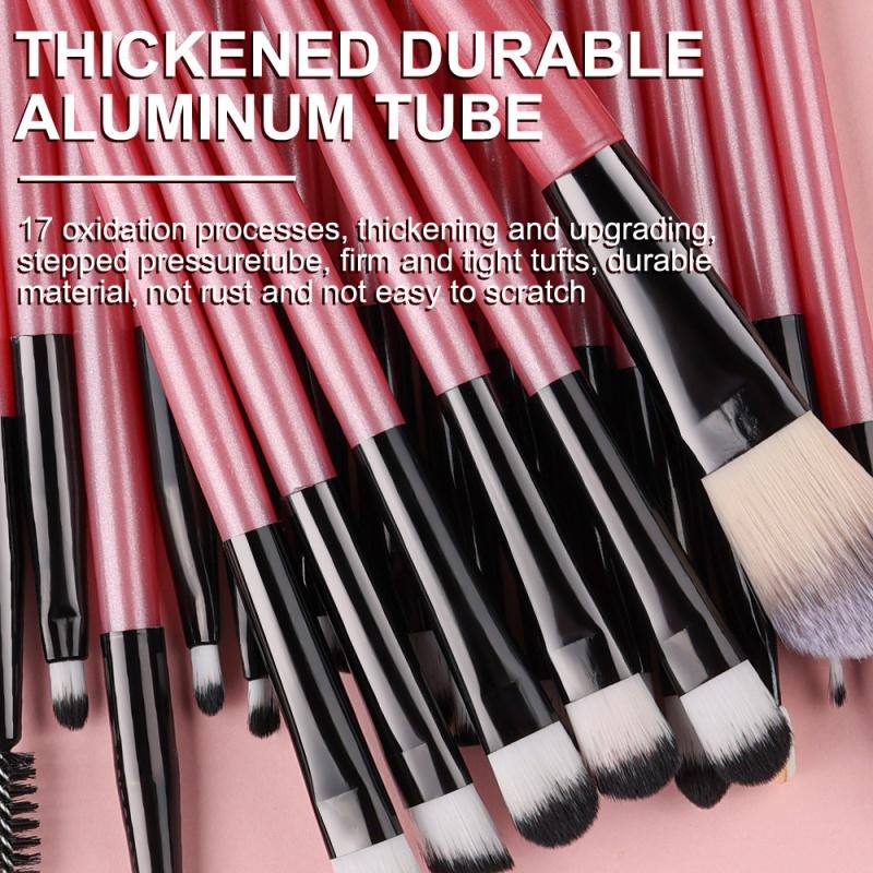 20Pcs Makeup Brush Set Eyeliner Blending Cheeks Eye Cosmetic Foundation Brushes ,Professional Complete Set for Face Eyeshadow