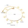 Gold Paperclip Chain Ankle Bracelet Jewelry For Beach Vacation And Summer Holiday