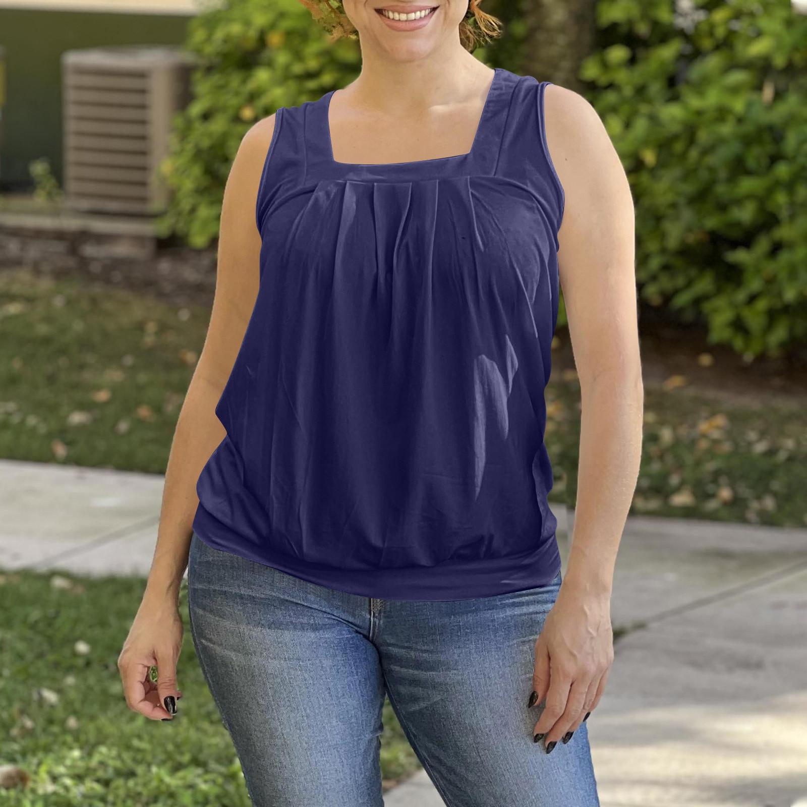 

Женские летние топы, повседневные, с оборками, коротким рукавом, круглым вырезом, свободные, плиссированные футболки M