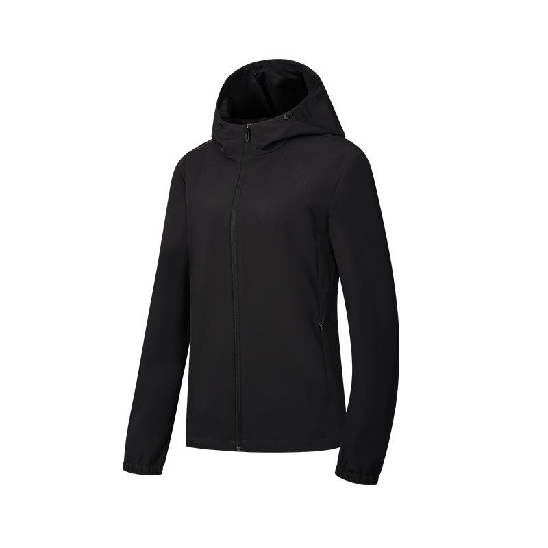 Hongxing Erke Women's Water-Repellent Hooded Jacket - 2026 Autumn/Winter Windproof Sportswear
