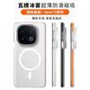 Hülle Für Vivo IQOO 13 12 iqoo12 5G Magnetisch Für MagSafe Matt Transparent Gepäckstreifen Schlanke Handy-Rückseite Stoßfester Stoßfänger