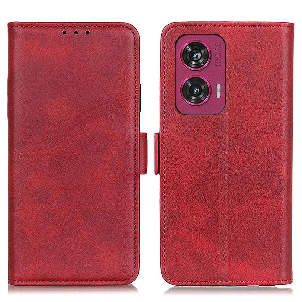 For Motorola Edge 50 Fusion 5G Wallet Case Side Magnetic Clasp Leather Phone Cover
