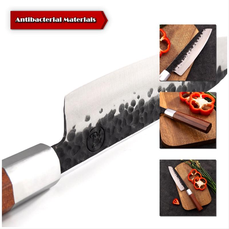 7'' Santoku Knife Handmade Kitchen Knives Japanese Kitchen Knives High Carbon Steel Chef's Cooking Tools