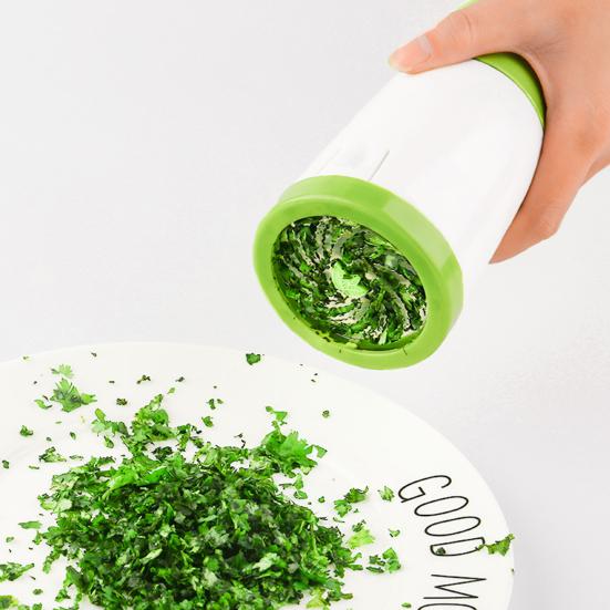 Spice Grinder Dual Blade Herb Chopper Garlic Coriander Pepper Grinder Parsley Shredder