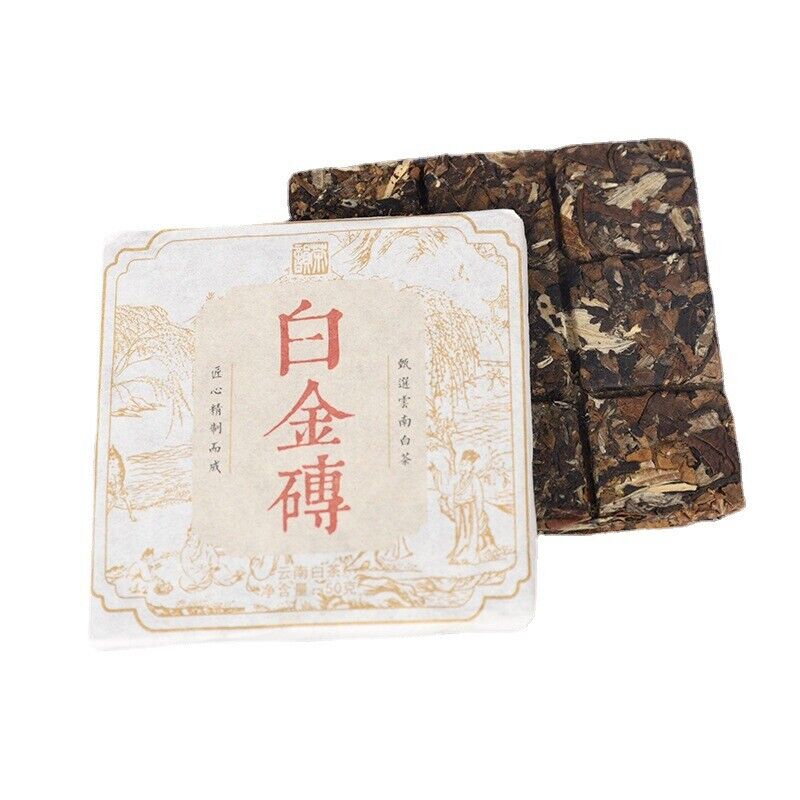 50g*5 Yunnan Eski Beyaz Çay 2018 Hurma Kokulu Bahar ÇayıOrganik Büyük Yaprak Çay