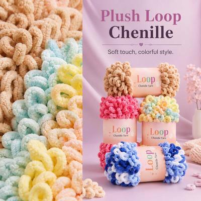 100g/Rolle Finger Loop Garn Faden Flauschig Weich Chenille Dickes Garn Handgestrickte Decke Schal Häkeln Strickgarn DIY Garn Verkauf