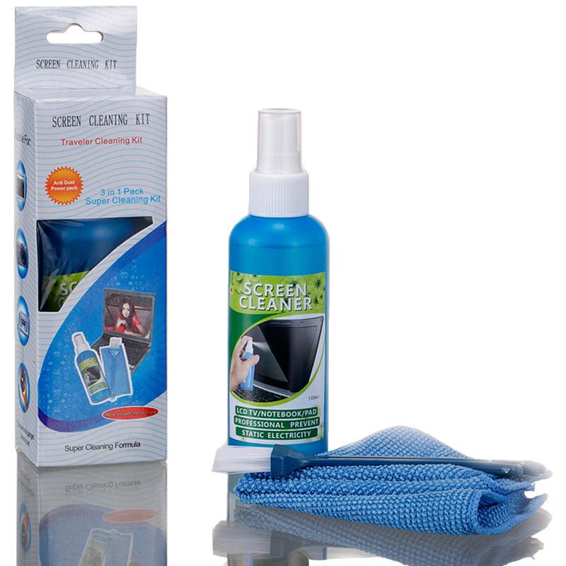 Digital Mini Cleaning Kit: 3-Piece Set for Computer, Mobile Phone, and LCD Screen Cleaning