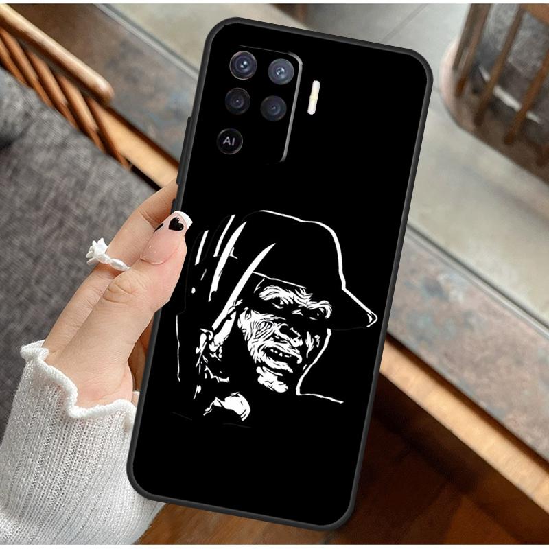 Horror Faces Phone Case For Oppo A74 A94 A54 A15 A18 A38 A58 A78 A98 A40 A60 A80 A16 A76 A96 A57S A17 A77