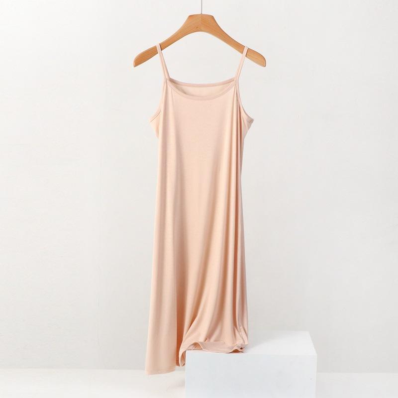 Sommerkleid für Damen, ärmellos, Camisole-Kleid, Übergröße, locker, lässig, mit langem Unterteil