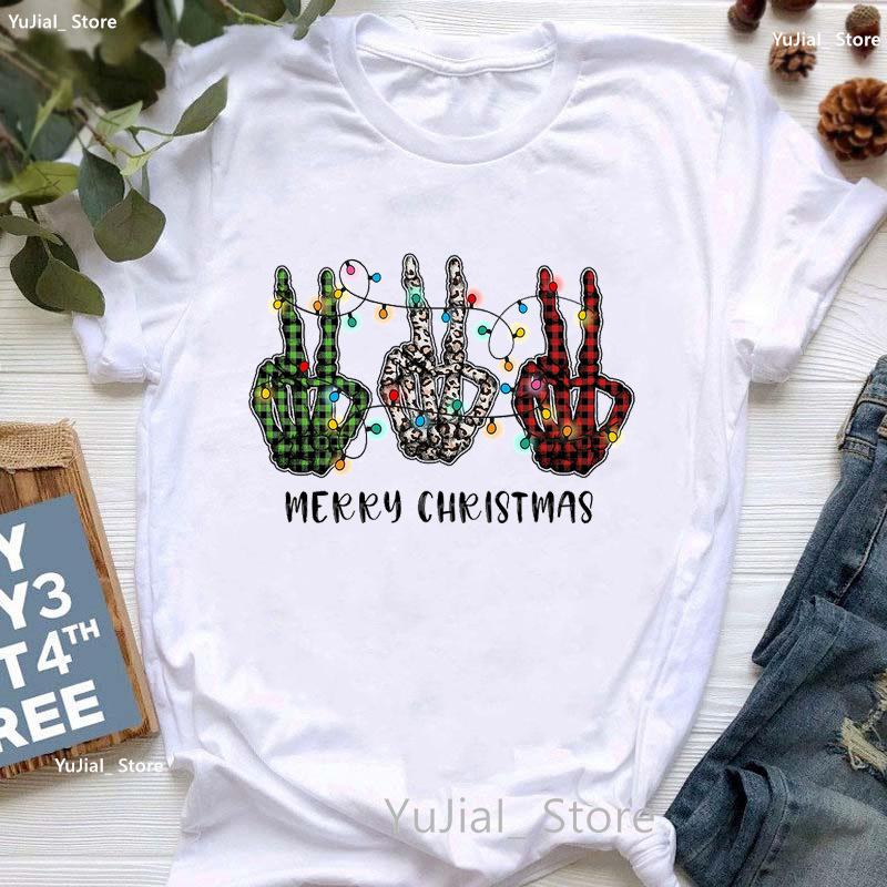 Santa Claus Riding A Dolphin Print Tshirt for Girls White Casual Christmas Gift Tshirt Fashionable Shortsleeved Tshirt Women