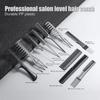 10-pieces hairdressing comb set ,hairdressing comb set, salon anti-static stylist comb and clip set