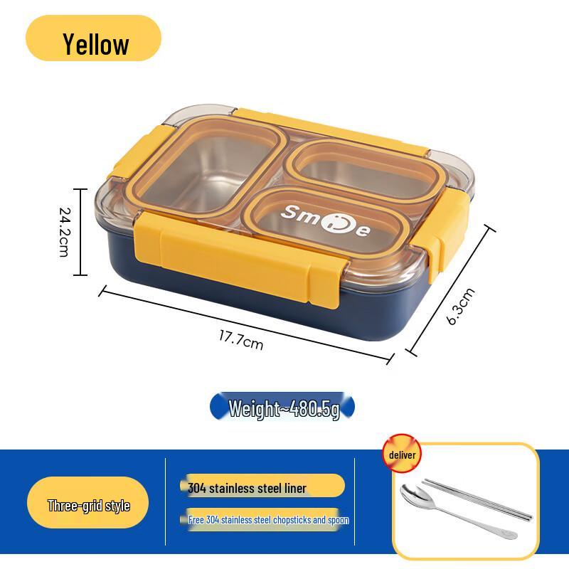 

Abay 304 Stainless Steel Insulated Bento Box