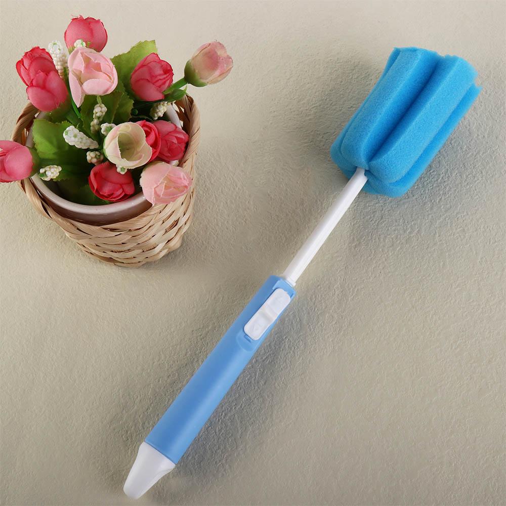 Adjustable Sponge Cup Brush Removable Sponge Cleaning Brush Baby Bottle Brush  Mug