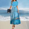 Dámské letní šaty Volné Plážové Dovolenkové Ležérní Hluboký Výstřih do V Vesta Šaty Elegantní Košilové Šaty