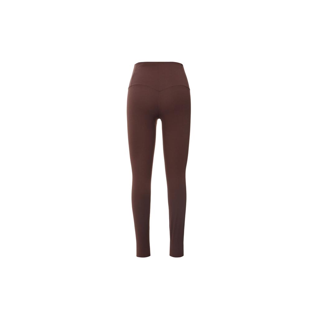 Nike Zenvy High-Waisted Solid Color Quick-Dry Sports Leggings Women Bottoms Brown DQ6014-227