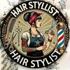 1-Pack Vintage Hair Stylist Sign Retro Barber Pole Tools Metal Tin Sign Wall Decor Home Barbershop