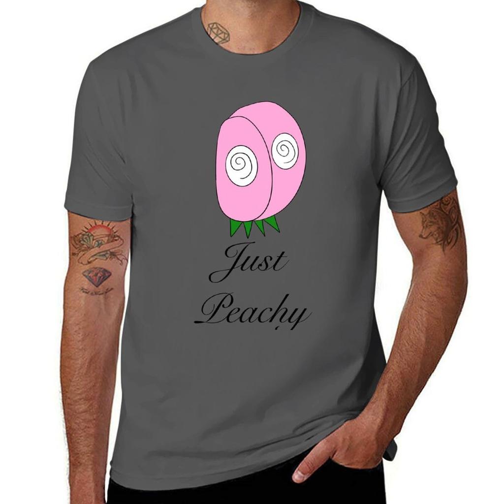 Just Peachy TShirt Work Wear Short Sleeve TShirt