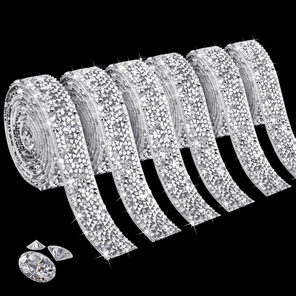 Selbstklebender Kristall Strass Aufkleber Diamantband DIY Aufkleber Strasssteine für Kunsthandwerk DIY Auto Handy Kleid Schuhe Deko