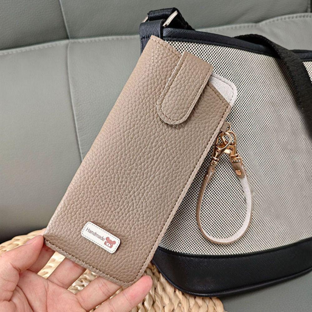 Einfarbige Sonnenbrillen-Aufbewahrungstasche mit Lanyard-Sonnenbrillenhalter Brillenzubehör