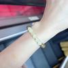 2024 New Chinese Style Zodiac Green Sandalwood Bracelet: Unisex, Pure Handmade, Niche Design.