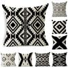 Superweicher ethnischer Kissenbezug mit geometrischem Muster für stilvolle Heimdekoration