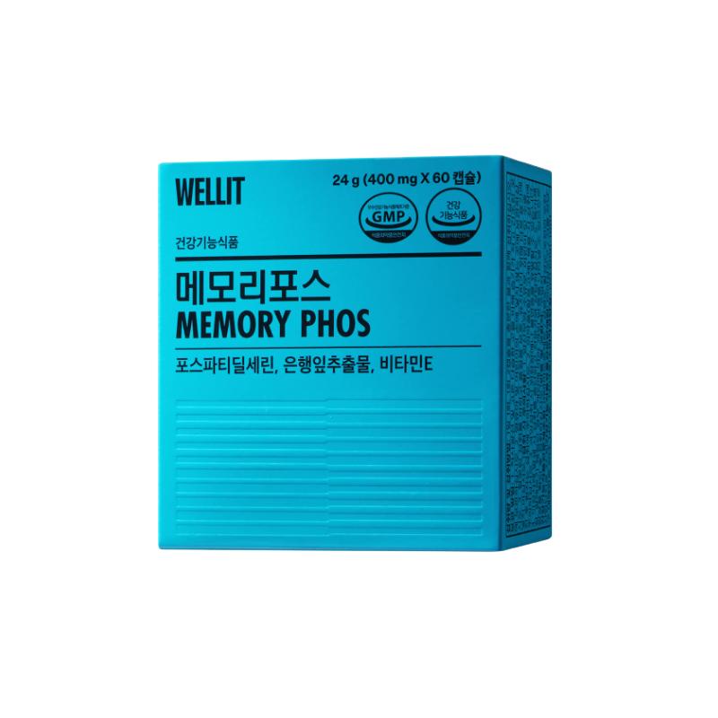 

WELLIT MEMORY PHOS 400 мг x 60 капсул (3 варіанти) # 1pcs (60 Capsules)