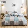 YIYIAI Pure Cotton Printed Four-Piece Bedding Set