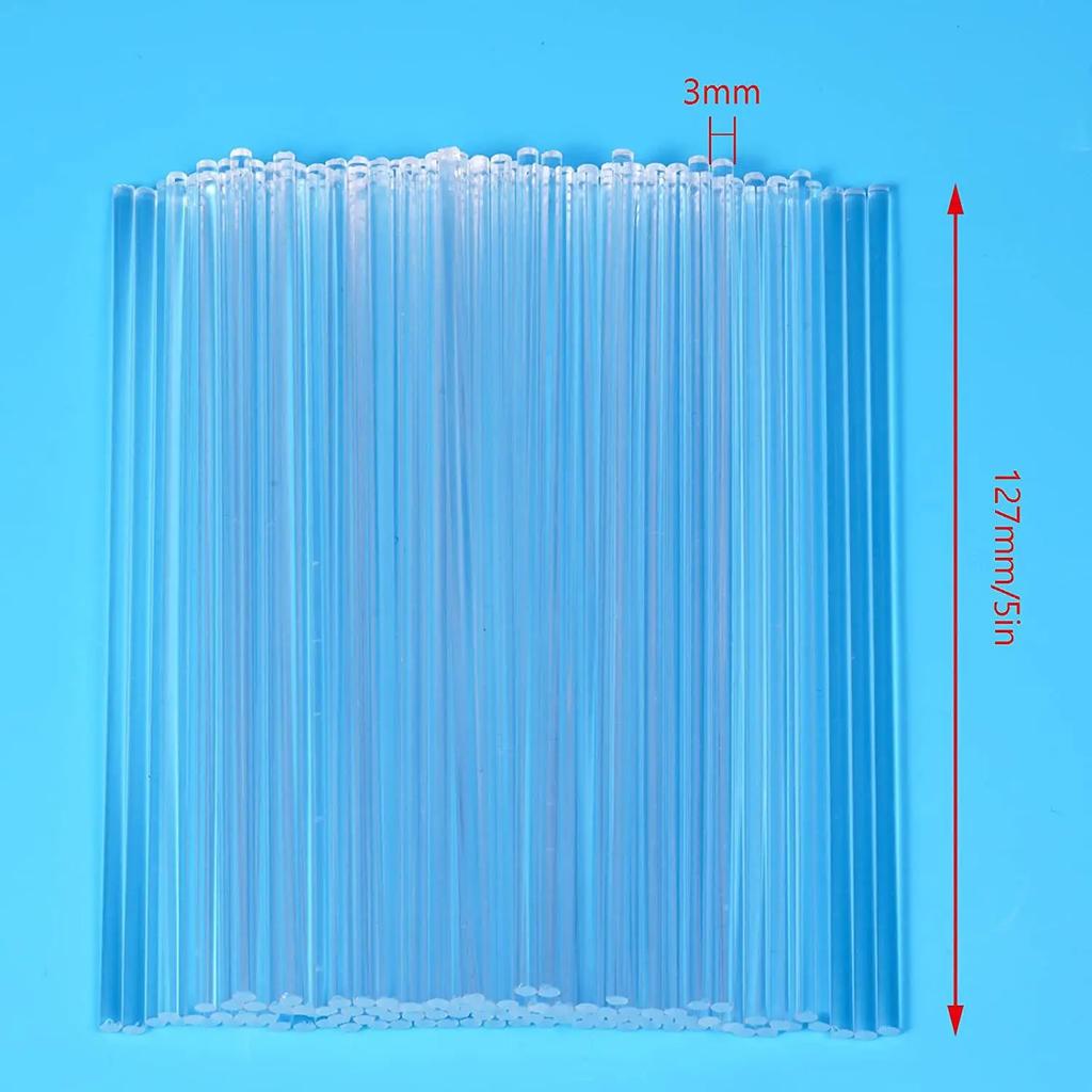 Transparent Candy Bar Lollipop Cake  Stirring  Biscuit and Chocolate Topping 100pcs Baking Accessories   Cake