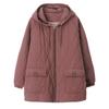 Women's 2024 Winter Fleece-Lined Thick Cotton Coat - Plus Size, Casual, Loose-Fit, Middle-Aged Style.