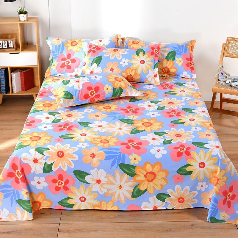Cotton Bed Sheet Single Piece Thick Double Bed Sheet 1.8m Bed Sheet 1.5m Student Bed Sheet